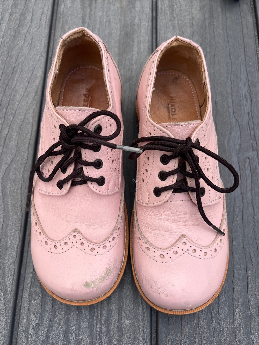 Mikoleon Broque Oxfords in Blush